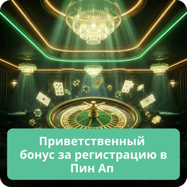 Приветственный бонус за регистрацию в Пин Ап